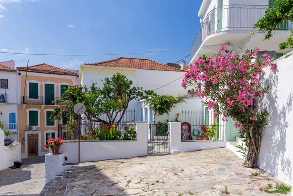 Architektur Chora Dorf Der Insel Skopelos Griechenland — Stockfoto