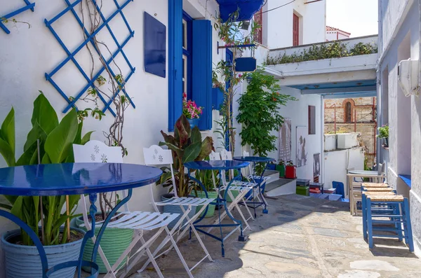 Skopelos adasının Chora köyünde mimari, Yunanistan