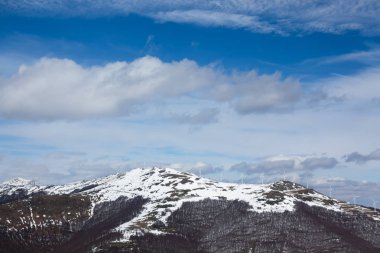 Dağ manzarası içinde Vigla, Florina'nın Kayak Merkezi, Yunanistan
