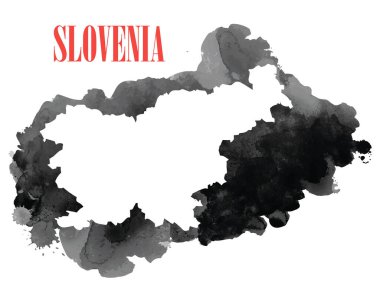 Somali 'de. Yüksek detaylı vektör haritaları. Sprey suluboya boya.