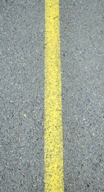 yellow markings on the road