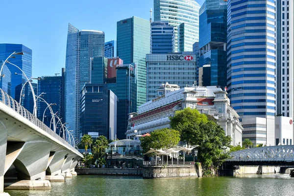 Centralnej Dzielnicy Biznesowej Singapurze — Zdjęcie stockowe