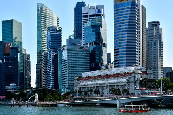 Distrito Comercial Central Singapur — Foto de Stock