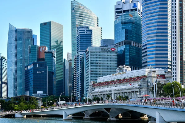 Distrito Comercial Central Singapur — Foto de Stock