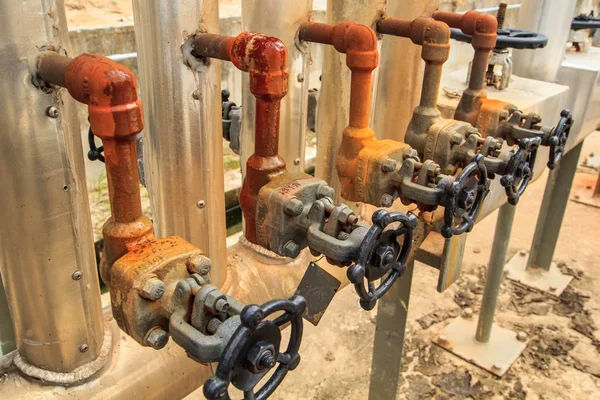 Valve Oil Industry Production Petroleum Pipeline — Stock Photo, Image