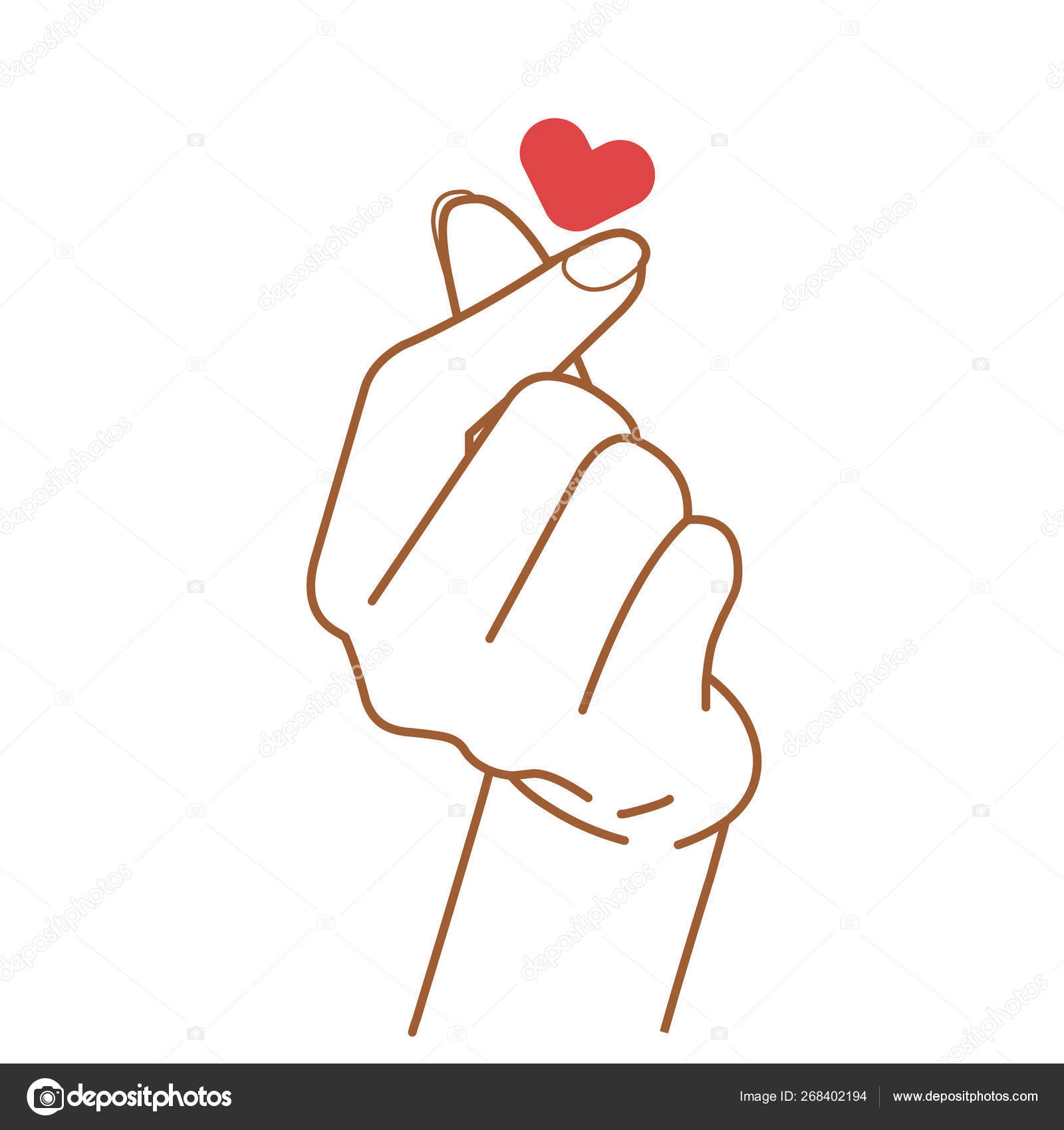 442 Korean Hand Heart Vector Images Free Royalty Free Korean Hand Heart Vectors Depositphotos