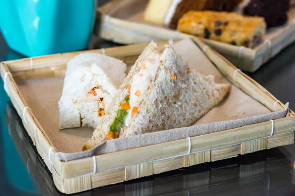 Sandwich Casero Comida Para Conferencia Catering — Foto de Stock