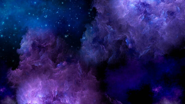 Абстрактный розовый и голубой красивый фон в виде облаков и фиалок и подходит для использования в проектах фантазии, творчества и дизайна.