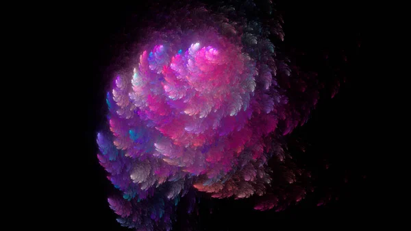 Абстрактний Фантастичний Просторовий Візерунок Вигляді Знака Нескінченності Синьо Рожеві Фіолетові — стокове фото