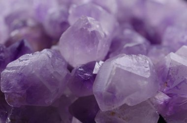 Makro Ametistler değerli taşlar