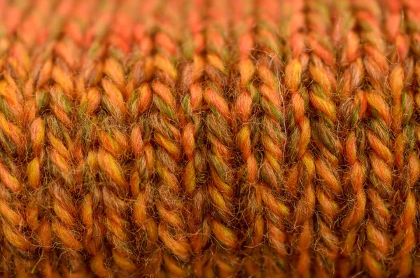 Háčkovaná nebo pletená textura uzavření, pozadí tkaniny — Stock fotografie