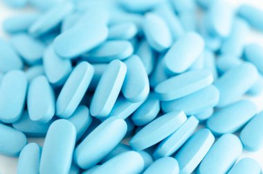 Hapların arka planı yakın. Sağlık. Üstte görüntü.