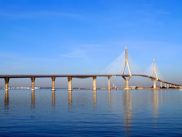 Puente Constitucion Appelée Pepa Dans Baie Cadix Andalousie Espagne Europe — Photo