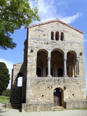 Santa Maria del Naranco Asturias Oviedo şehir içinde. İspanya. Europe