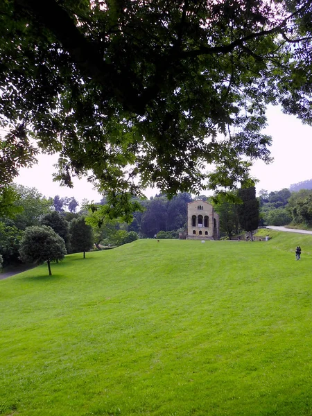 Santa Maria Del Naranco Nella Città Oviedo Nelle Asturie Spagna — Foto Stock