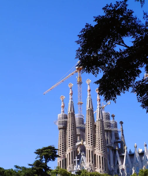 Expiatory Temple Sagrada Familia Barcelona Catalonia Spain Europe — Stock Photo, Image