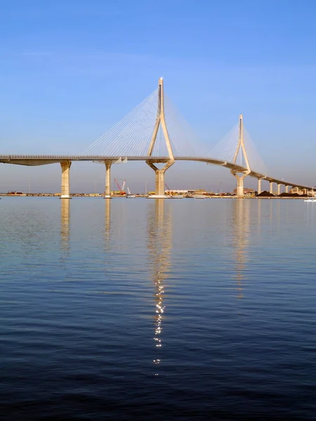 Puente Constitucion Appelée Pepa Dans Baie Cadix Andalousie Espagne Europe — Photo