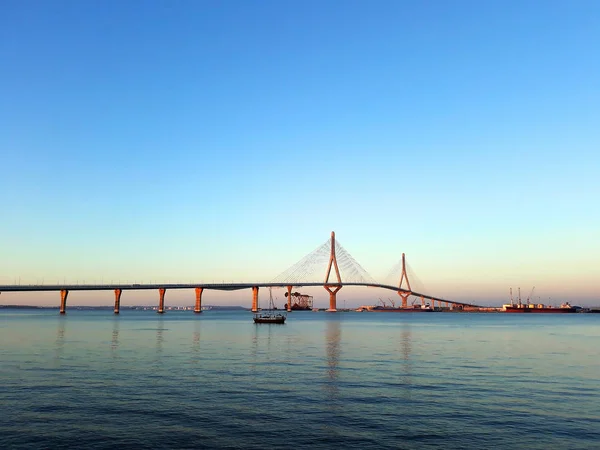 Constitution Bridge Called Pepa Bay Cdiz Andalusia Spain Europe — Stock Photo, Image