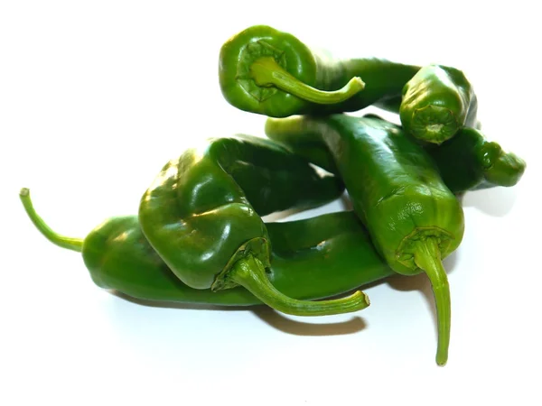 Frische Grüne Paprika Roh Oder Gekocht Essen — Stockfoto