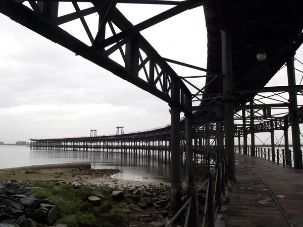 Ponte Ferro Tinto Está Localizado Rio Odiel Huelva Andaluzia Espanha — Fotografia de Stock