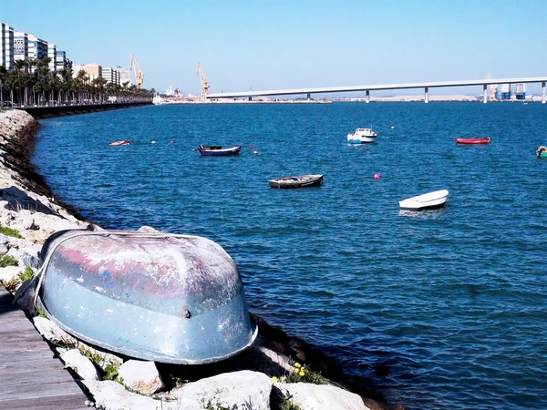 Cadiz Körfezi Başkentinde Andalucia Balıkçı Tekneleri Spanya Europe — Stok fotoğraf