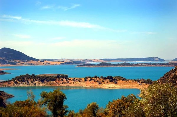 Paisagem Lago Cádiz Andaluzia Espanha Europa — Fotografia de Stock