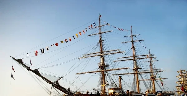 Mastro Barco Vela Cádiz Andaluzia Espanha Europa — Fotografia de Stock