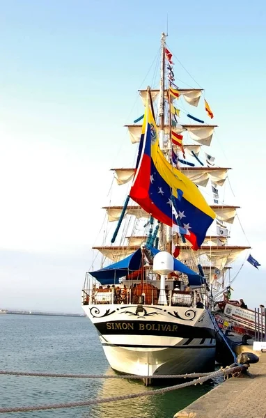 Sailboat Ship Mast Cadiz Andalusia Spain Europe — Stock Photo, Image