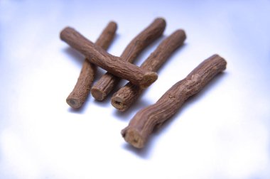 Yenilebilir meyan kökü gövde kökünü şube