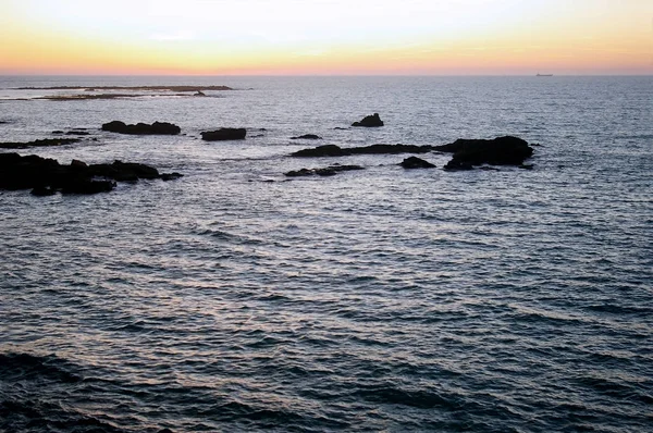アンダルシアのカディス湾の海岸の夕日 スペイン ヨーロッパ — ストック写真