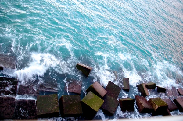 Rocks Bay Cadiz Andalusia Spain Europe — Stock Photo, Image