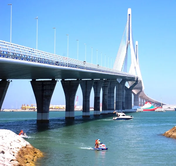 Puente Constitucion Kallas Pepa Den Bay Cádiz Andalusien Spanien Europa — Stockfoto