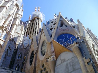 Sagrada Familia-Barcelona Expiatory Tapınağı. Catalonia. İspanya. Avrupa. 21 Temmuz 2018