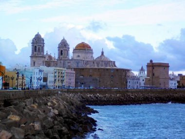 Cadiz 'in başkenti Endülüs Katedrali. İspanya. Avrupa.