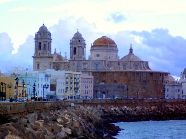 Cadiz 'in başkenti Endülüs Katedrali. İspanya. Avrupa.