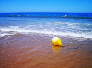 Cadiz başkentinin plajı. Endülüs. İspanya. Avrupa.