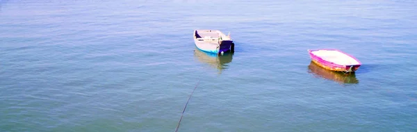 Barcos Pesca Pôr Sol Puente Constitucion Chamada Pepa Baía Cádiz — Fotografia de Stock