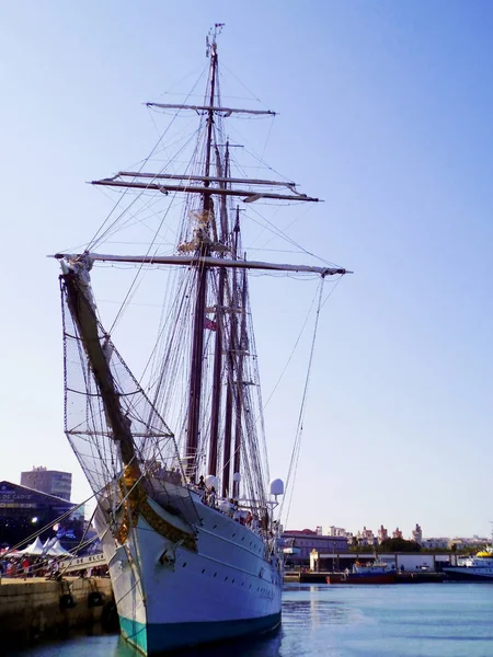 Albero Della Barca Vela Cadice Andalusia Spagna — Foto Stock