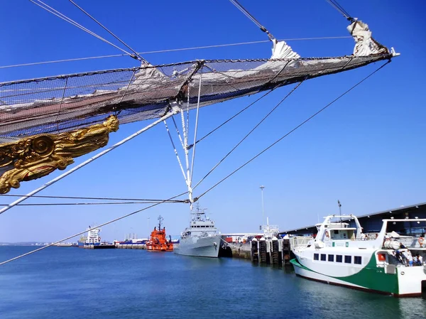 Segelbootmast Cadiz Andalusien Spanien — Stockfoto