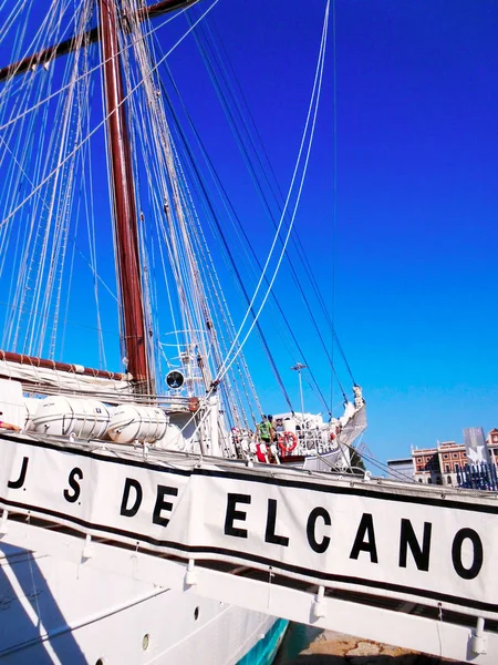 Segelbootmast Cadiz Andalusien Spanien — Stockfoto