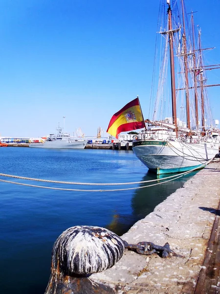 Albero Della Barca Vela Cadice Andalusia Spagna — Foto Stock