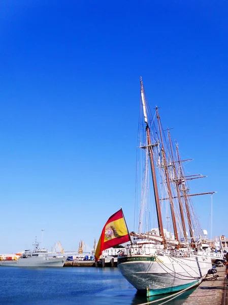 Mástil Velero Cádiz Andalucía España — Foto de Stock