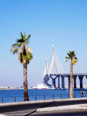 Anayasa Köprüsü, La Pepa, Cdiz Körfezi, Endülüs. İspanya. Avrupa