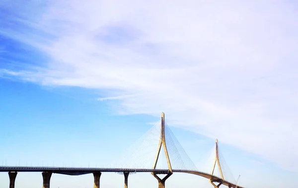 Constitution Bridge Που Ονομάζεται Pepa Στον Κόλπο Του Cdiz Ανδαλουσία — Φωτογραφία Αρχείου