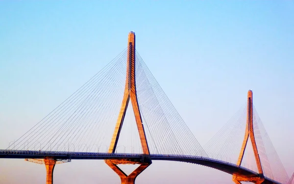 Constitution Bridge Called Pepa Bay Cdiz Andalusia Spain Europe — Stock Photo, Image