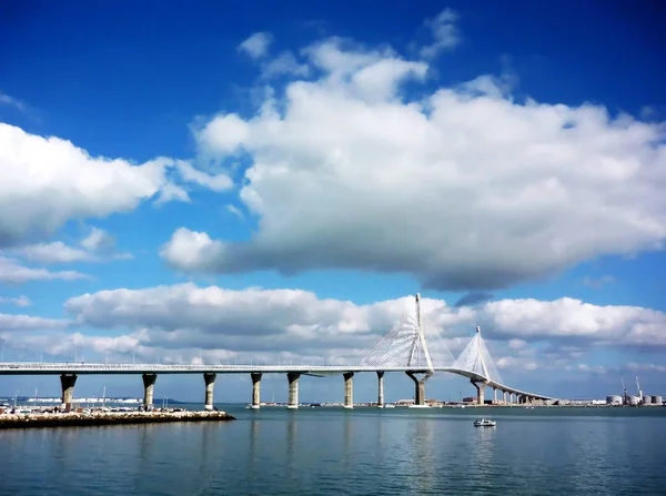 Puente Констітусьон Під Назвою Pepa Затоці Кадіс Андалусия Іспанія Європа — стокове фото