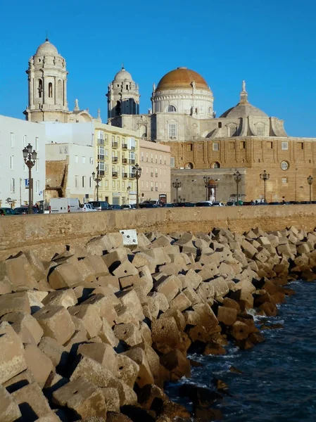 Cadiz Başkenti Endülüs Katedrali Spanya Avrupa — Stok fotoğraf