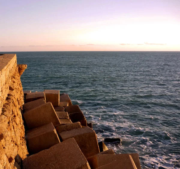 Stenen Hoofdstad Van Baai Van Cadiz Andalusië Spanje Europa — Stockfoto