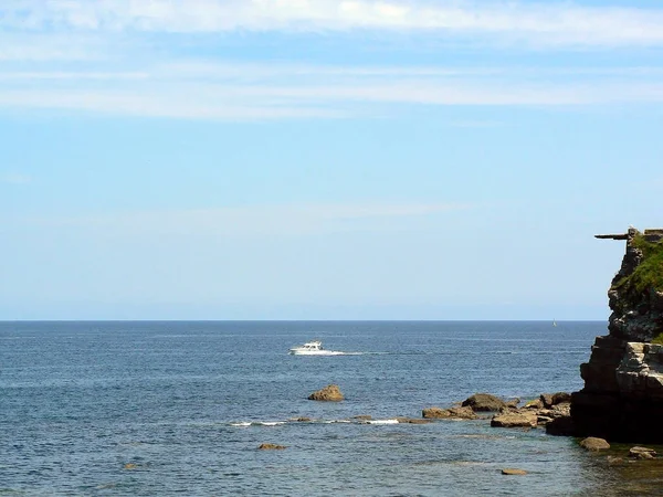 吉洪海岸的海滩 阿斯图里亚斯 西班牙 — 图库照片