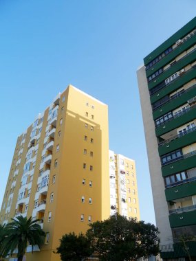 Cadiz Körfezi sermaye, Andalusia ev binalar. İspanya. Europe